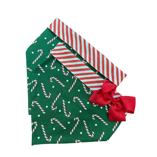 Candy Canes on Green