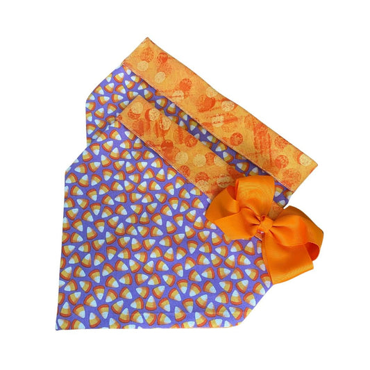 Candy Corn on Purple