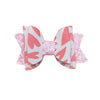 Pink Heart Glitter Bow