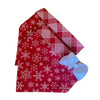 Snowflakes on Red