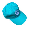 Paw Print Hat, Aqua
