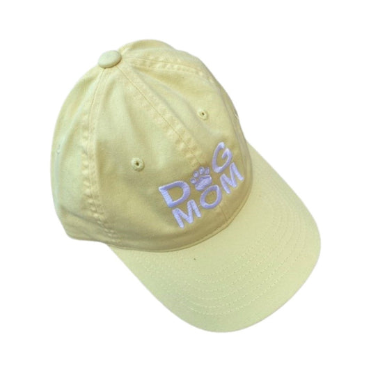 Dog Mom Hat, Light Yellow