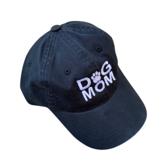 Dog Mom Hat, Black