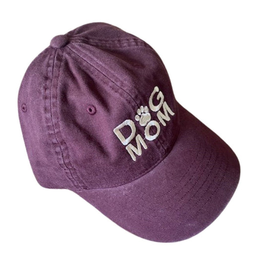 Dog Mom Hat, Maroon