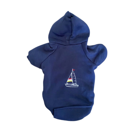 Navy Sailboat Hoodie