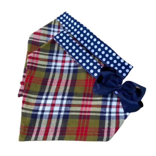 Olive & Navy Flannel