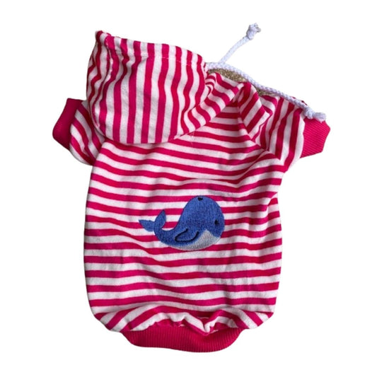 Pink Stripes & Whale