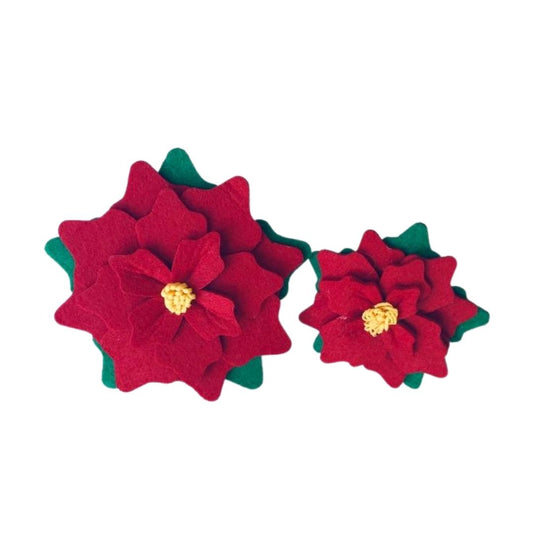 Felt Poinsettias