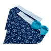 Blue Horseshoes with Aqua Stripes