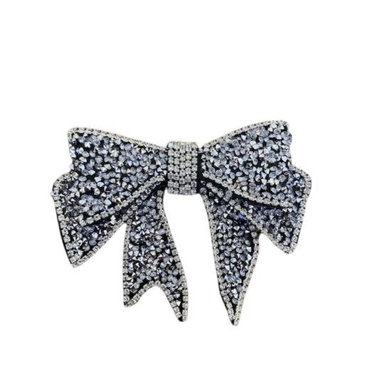 Silver Glitter Bowtie