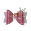 Pink Snowman Bow