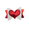 Red Heart Glitter Bow