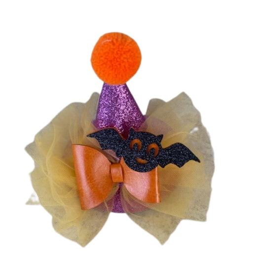 Purple Halloween Hat Clip