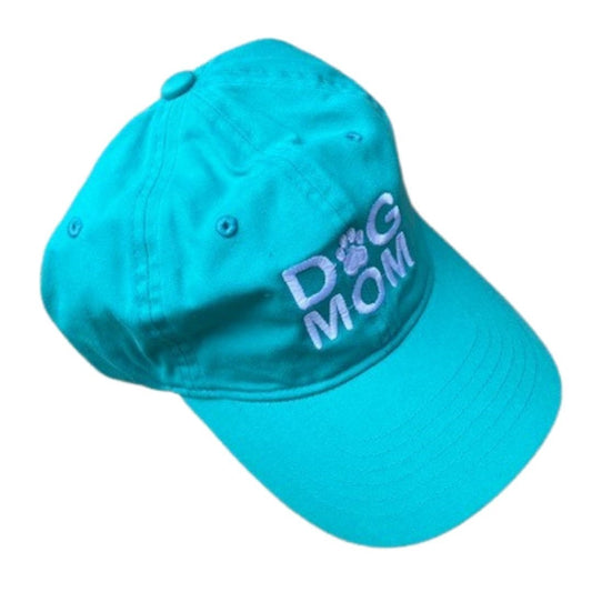 Dog Mom Hat, Aqua