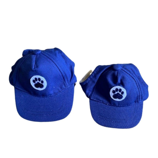 Dog Baseball Hat, Blue Paw