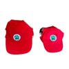 Dog Baseball Hat, Red Christmas Paw