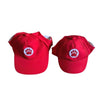 Dog Baseball Hat, Red Paw