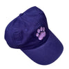 Paw Print Hat, Dark Purple
