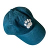 Paw Print Hat, Forest Green