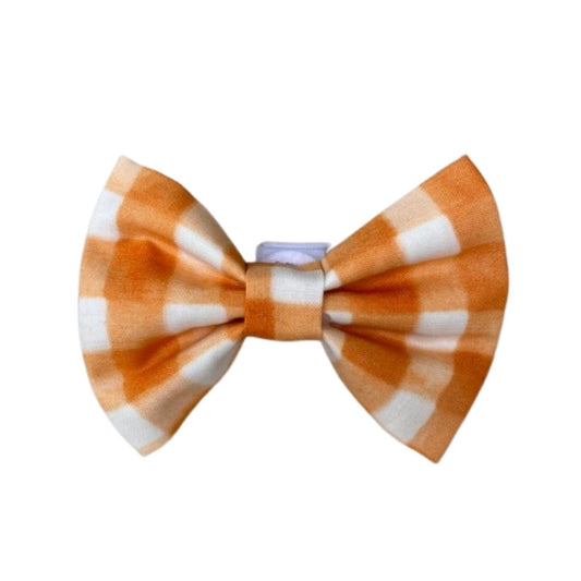 Large Orange Gingham