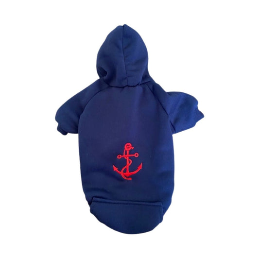 Navy  Anchor Hoodie