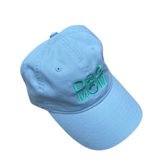 Dog Mom Hat, Pale Blue