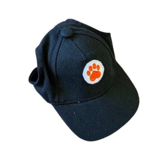 Dog Baseball Hat, Black, Paw, Halloween