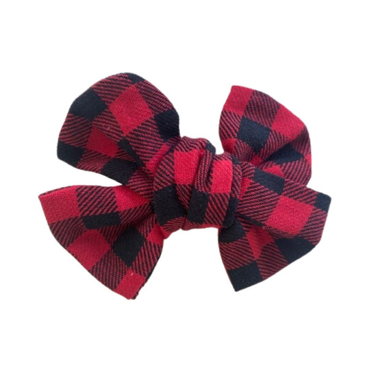 Red Buffalo Plaid Clip