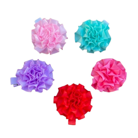 Ribbon Flower Dog  Bow