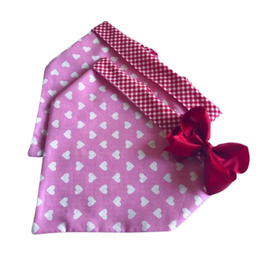 Pink Hearts & Red Gingham