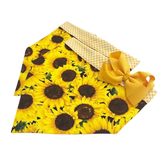 Sunflowers & Yellow Gingham
