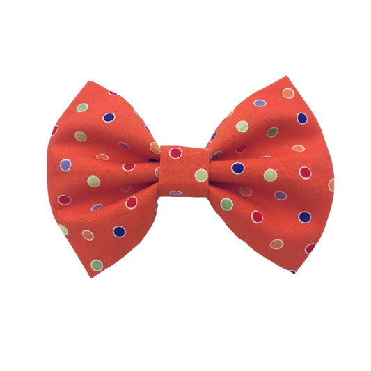 Orange  Halloween Polka Dots