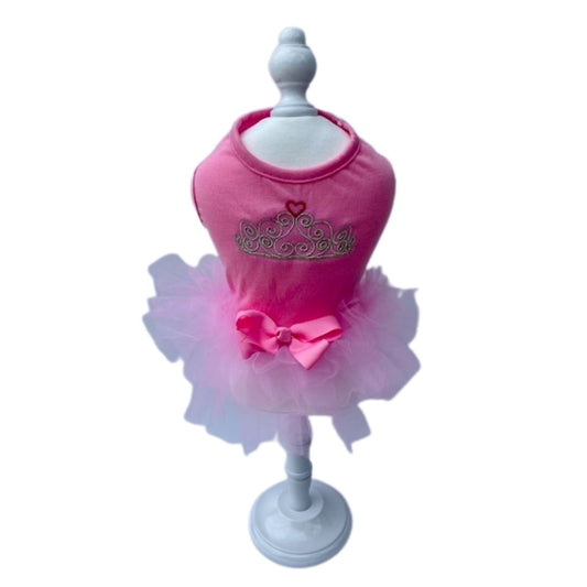 Pink Crown Tutu Dress
